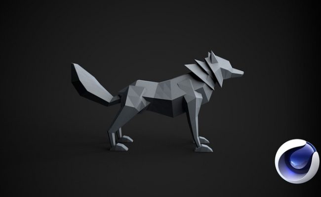 Learn Cinema 4D: Low Poly Wolf