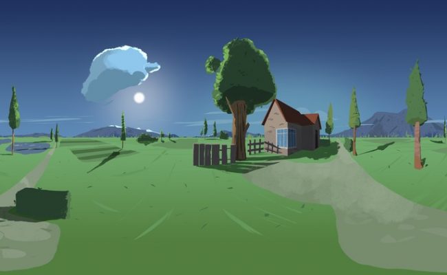 Paint 360°art to Facebook in Photoshop