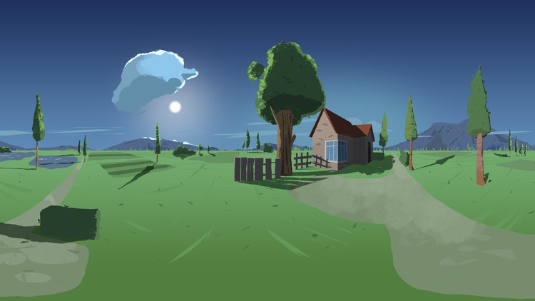 Paint 360°art to Facebook in Photoshop
